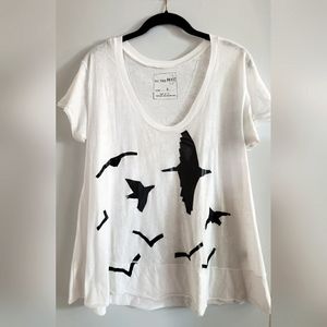 Free People Grafic Tee with Birds